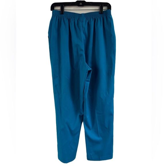 Alfred Dunner Turquoise Blue Pull On Pants Size 12 - Picture 2 of 4